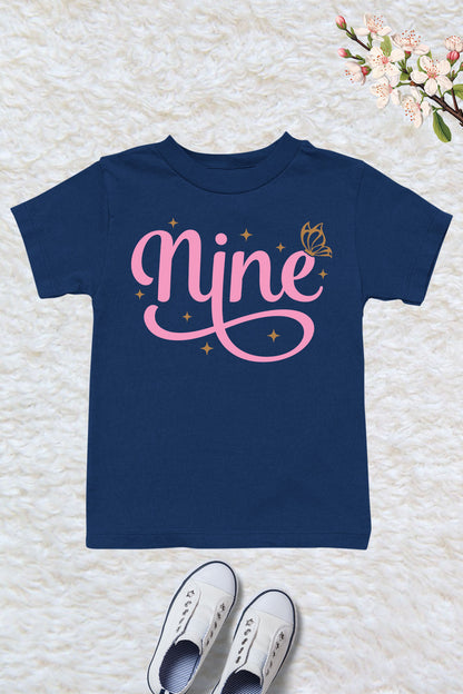 Nine Cool Trendy Birthday T Shirt