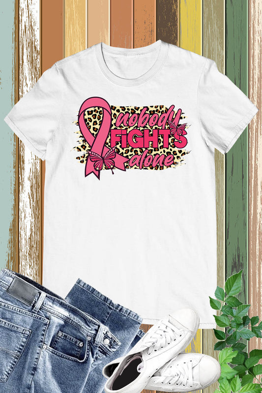 Nobody Fights Alone Cancer Warrior Shirt