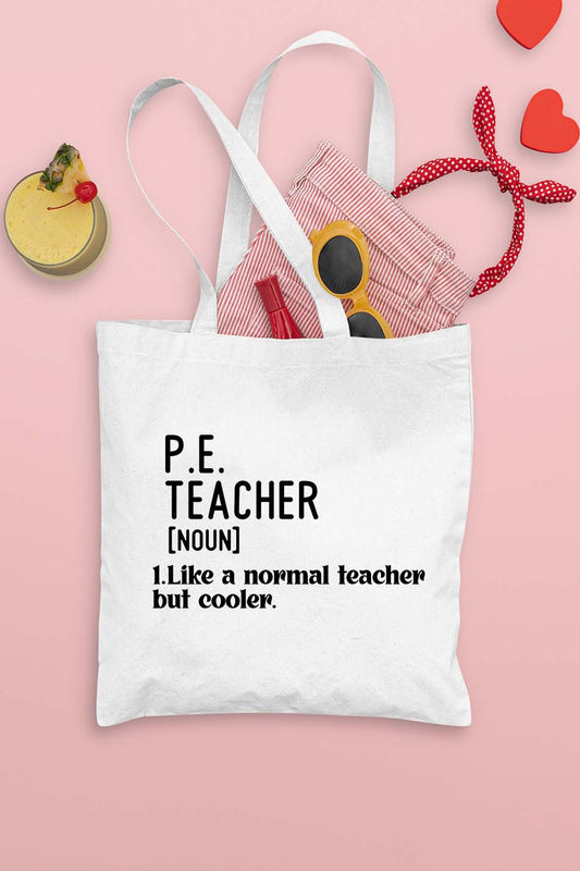 PE Teacher Definition Tote Bag