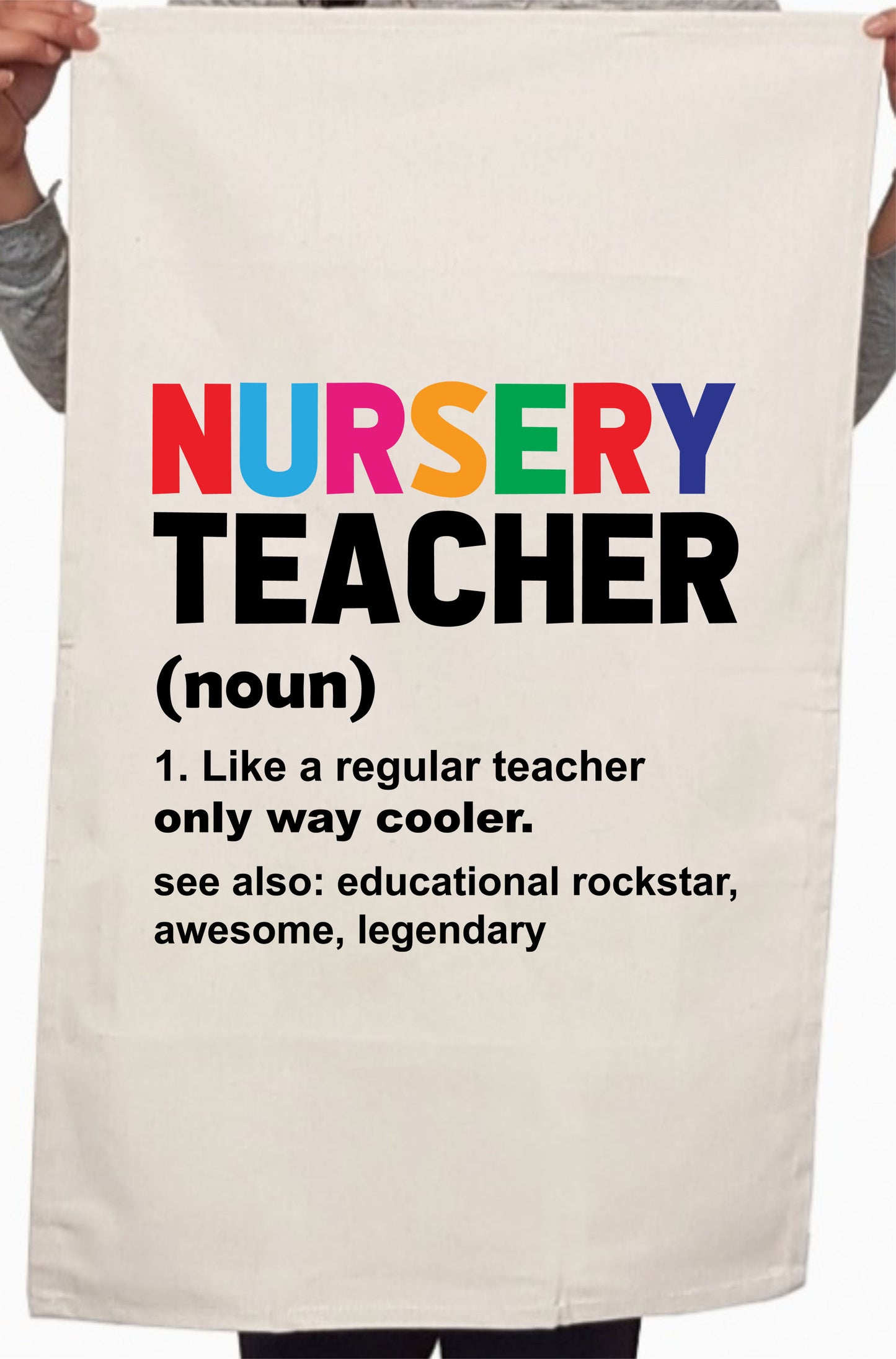 Teacher Appreciation Nursery Canvas Custom Thank You Gifts Kitchen Table Tea Towel