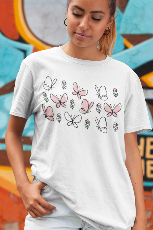 Floral Butterfly Shirt