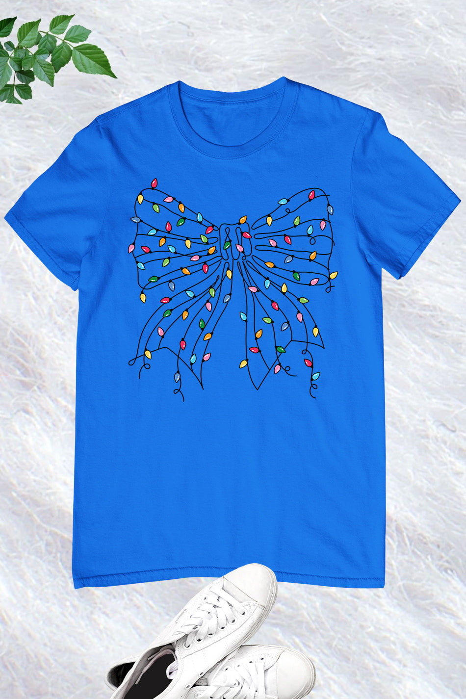 Coquette Christmas Fancy Bow Lights Shirt