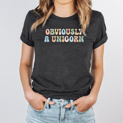 Obviously A Unicorn Funny Inspirational Teacher Unicorn Sassy Shirt