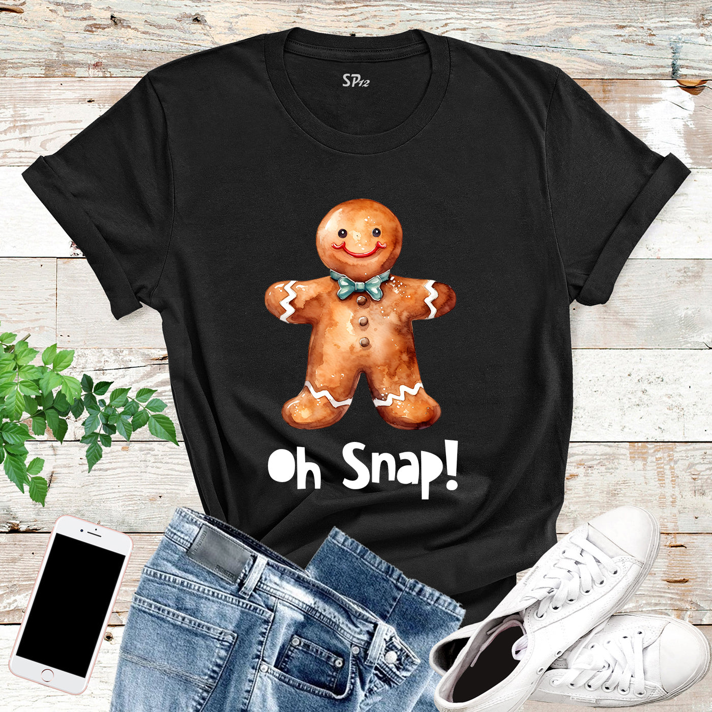 Oh Snap Gingerbread T Shirt