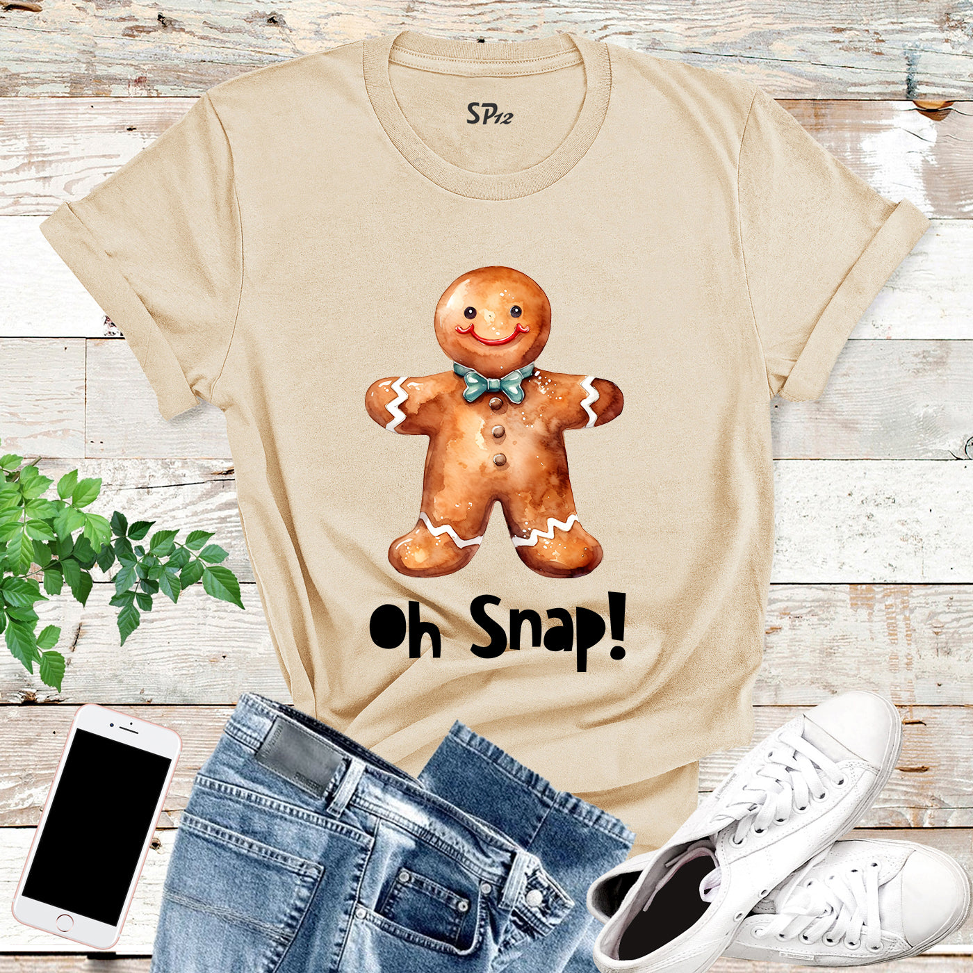 Oh Snap Gingerbread T Shirt