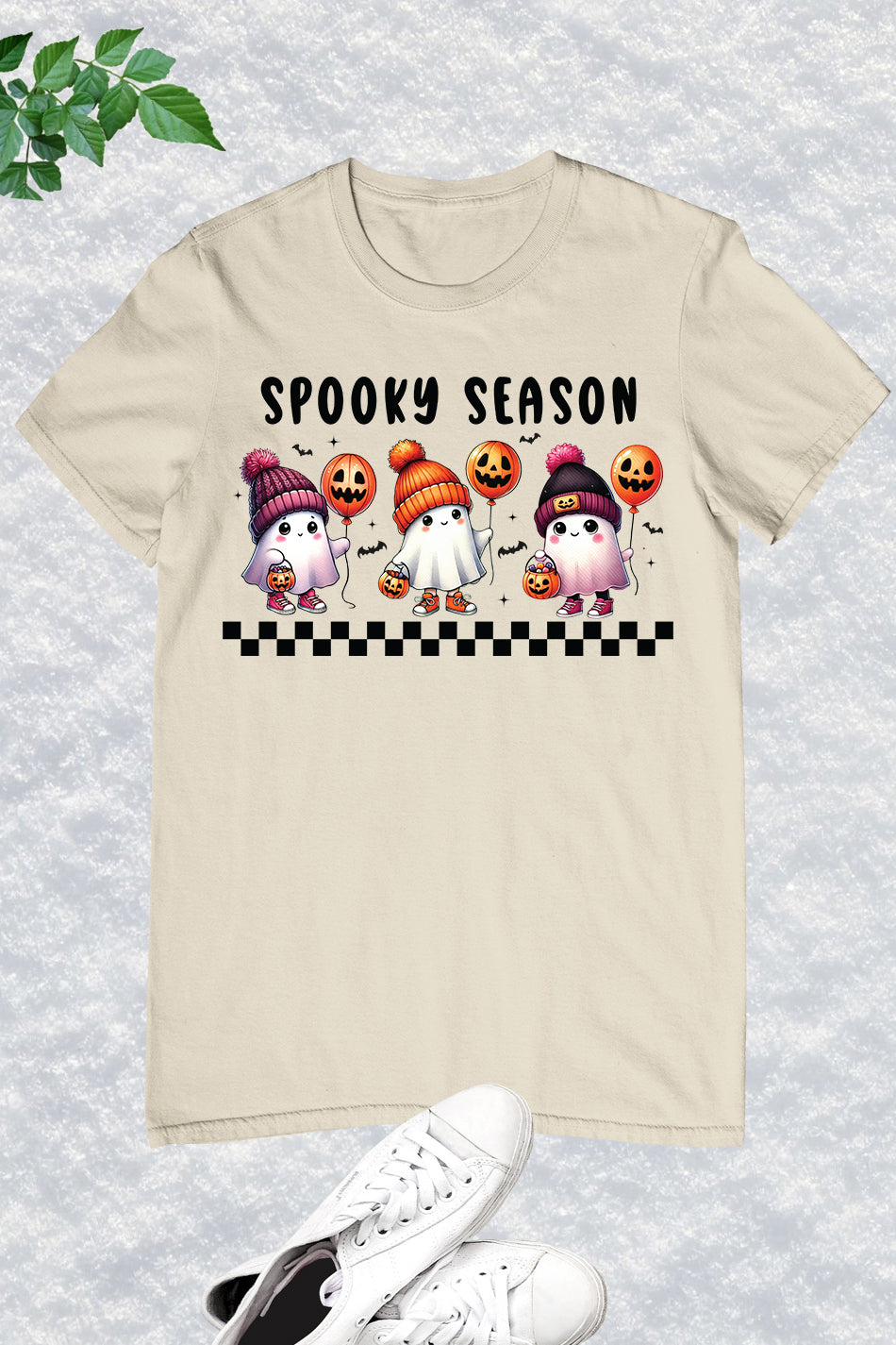 Spooky Season Ghost Pumpkin T Shirt