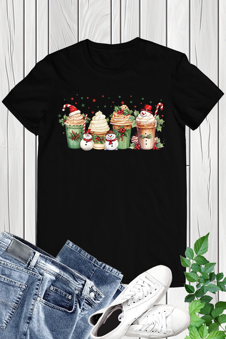 Snowman Coffee Christmas Shirt