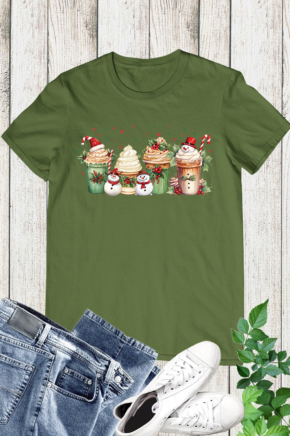 Snowman Coffee Christmas Shirt