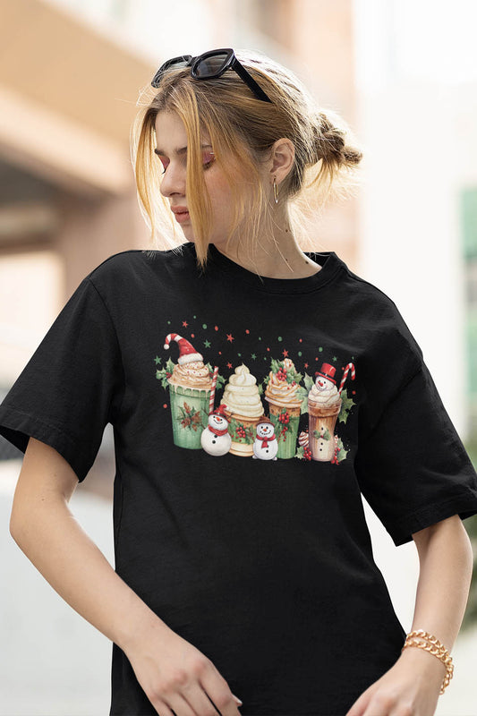 Snowman Coffee Christmas Shirt