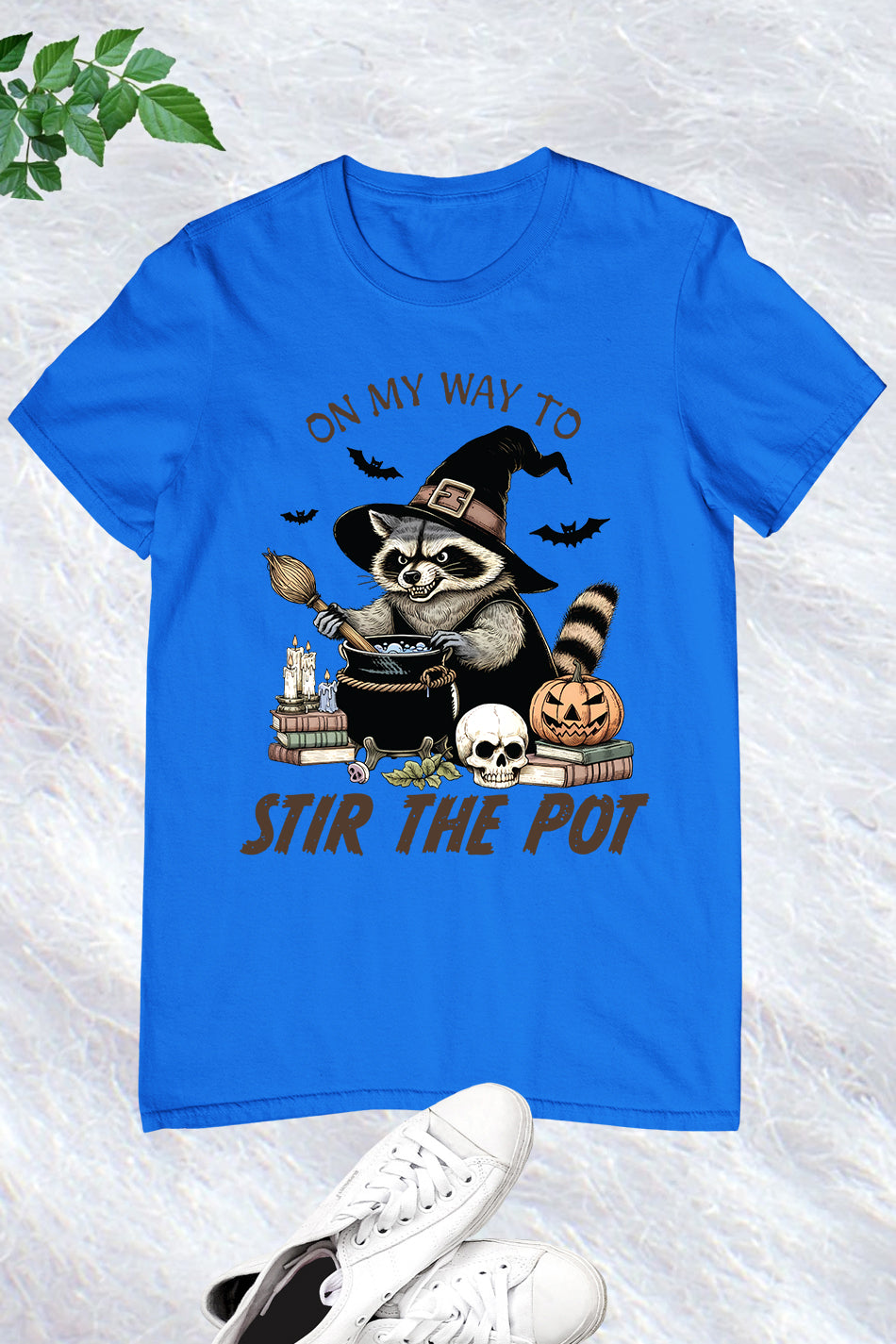 Raccoon Vintage Halloween Witch Shirt