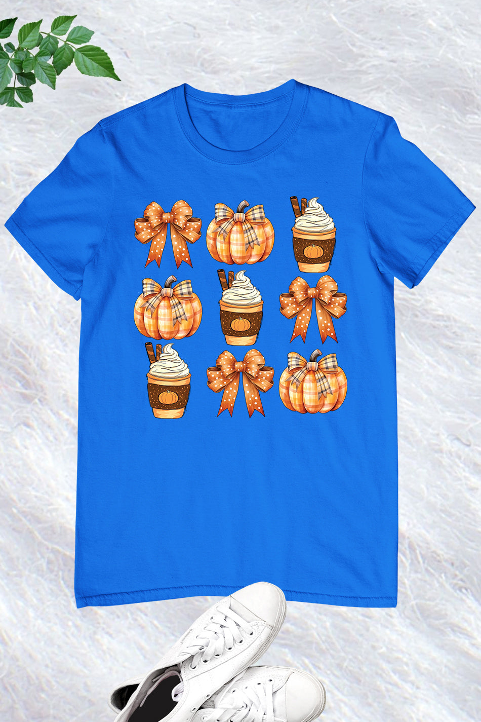 Retro Fall Pumpkin Bow Coquette Shirt