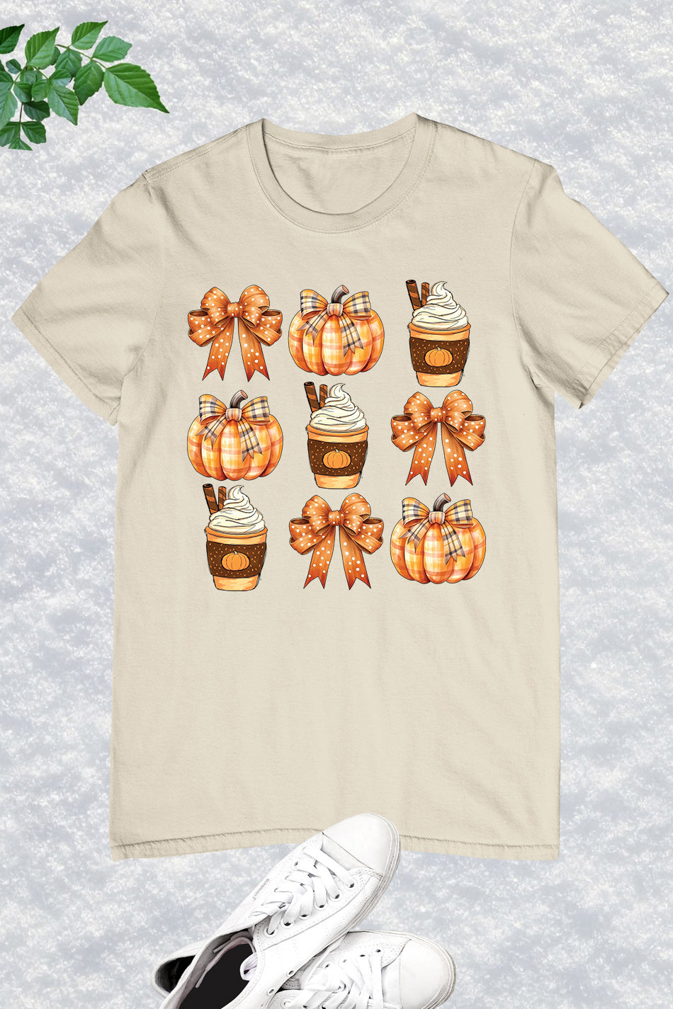 Retro Fall Pumpkin Bow Coquette Shirt