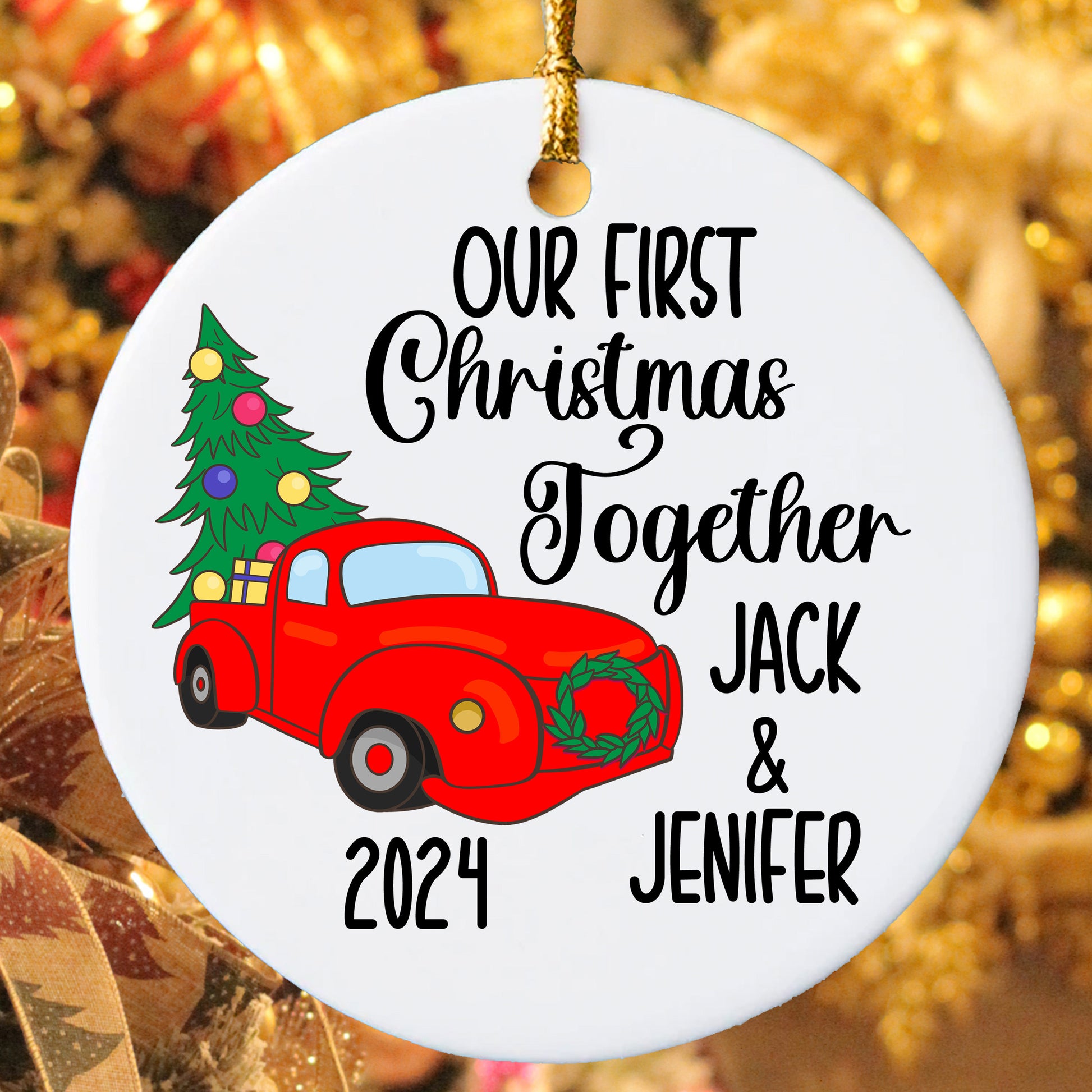 Our First Christmas Together Personalised Ornament