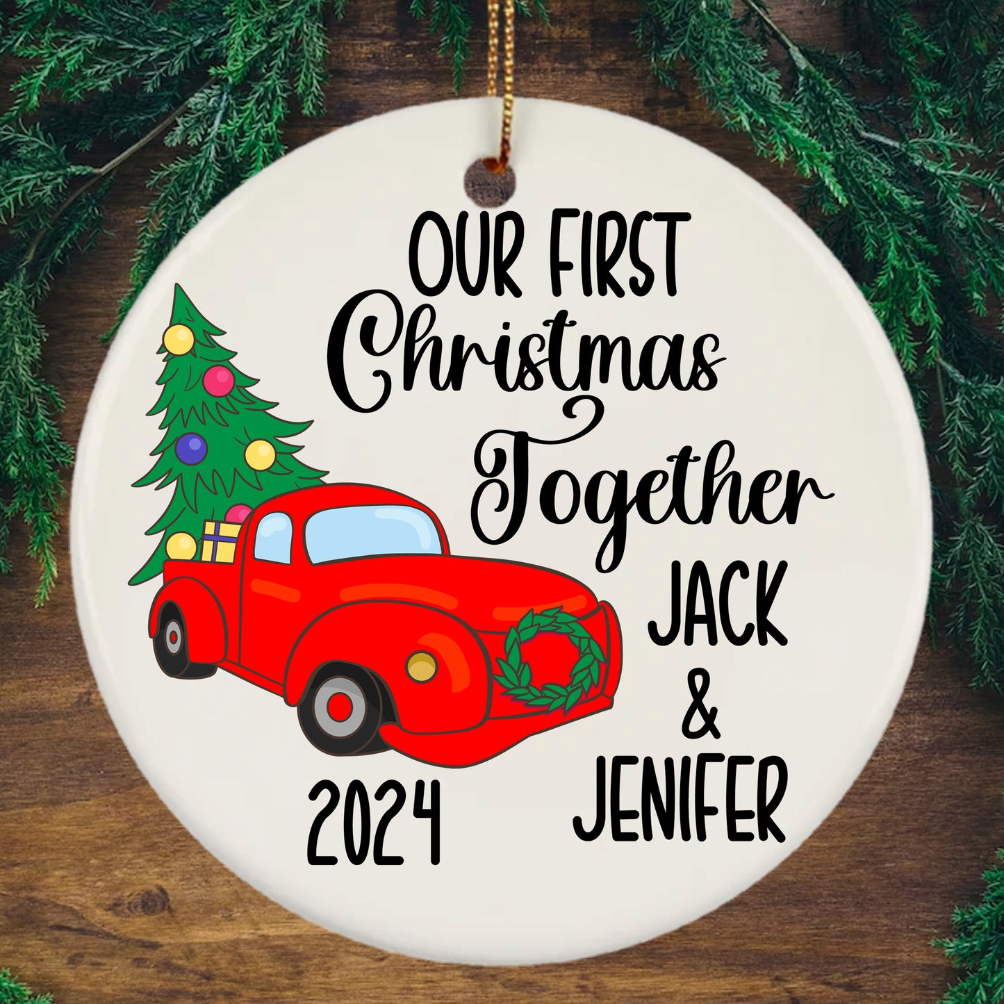 Our First Christmas Together Personalised Ornament