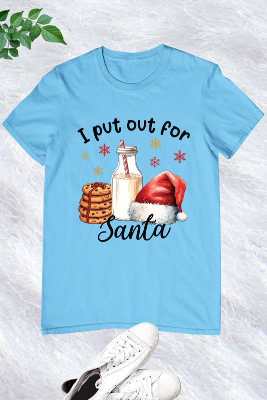 I Put out for Santa Retro Christmas  Shirt