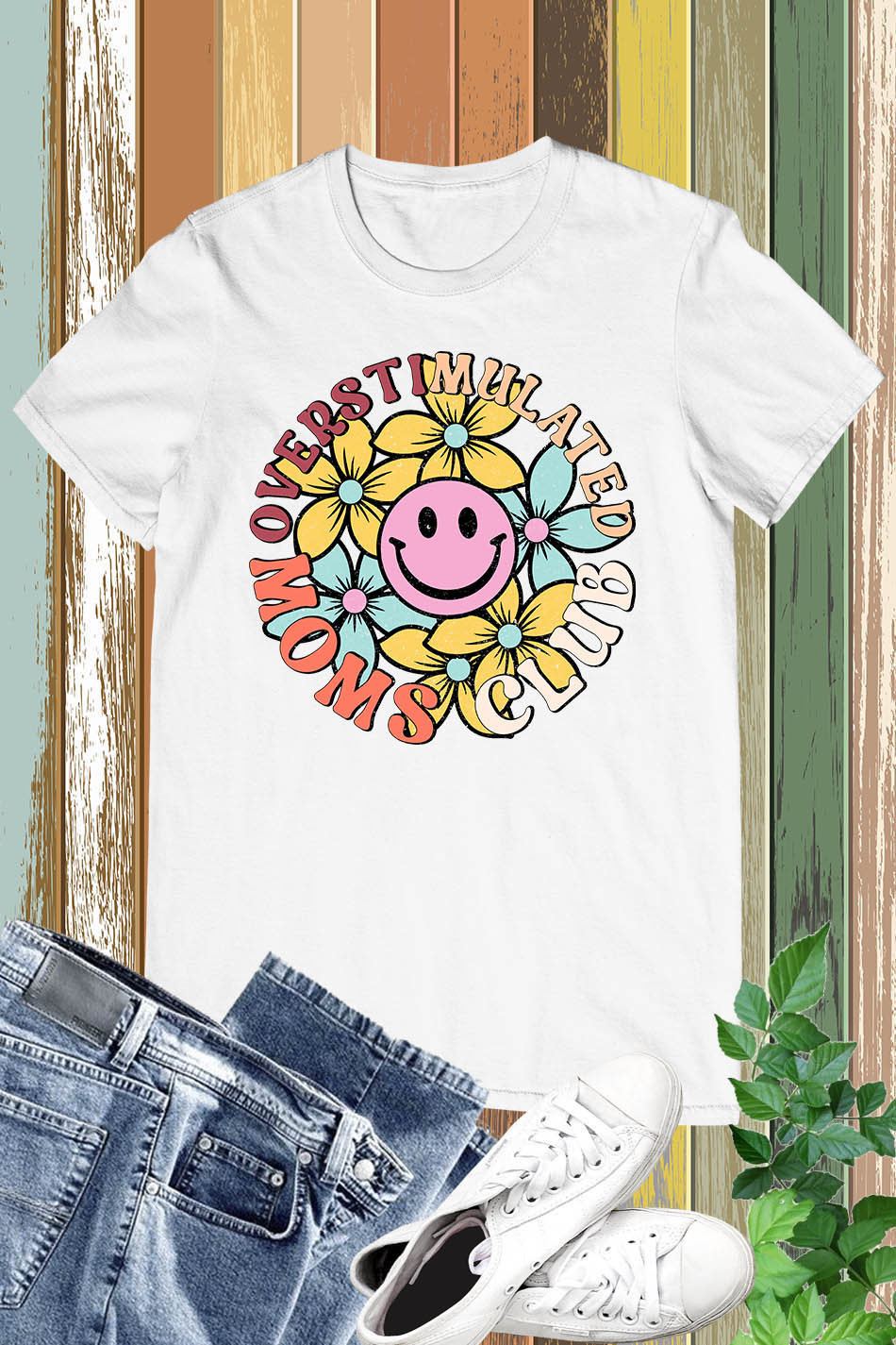 Groovy Overstimulated Moms Club Shirt