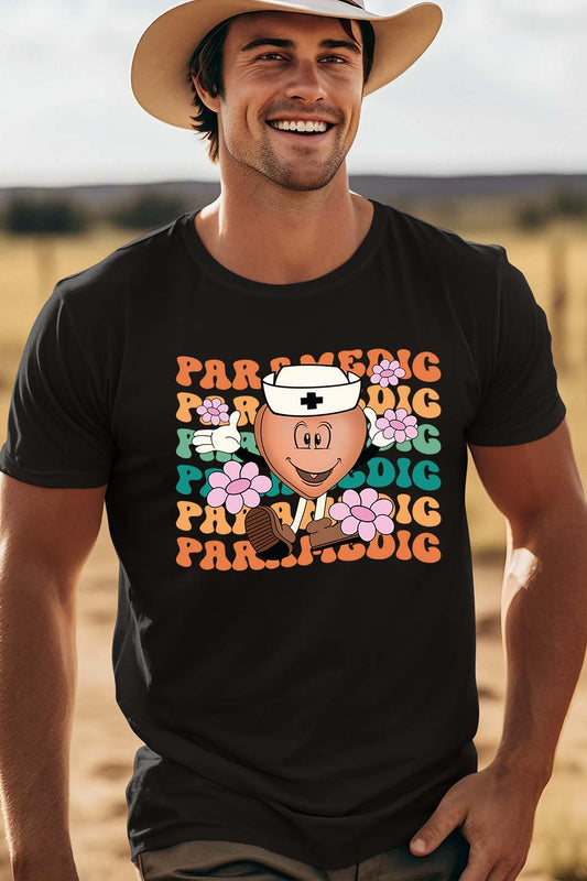 Paramedic Trendy Groovy T Shirt