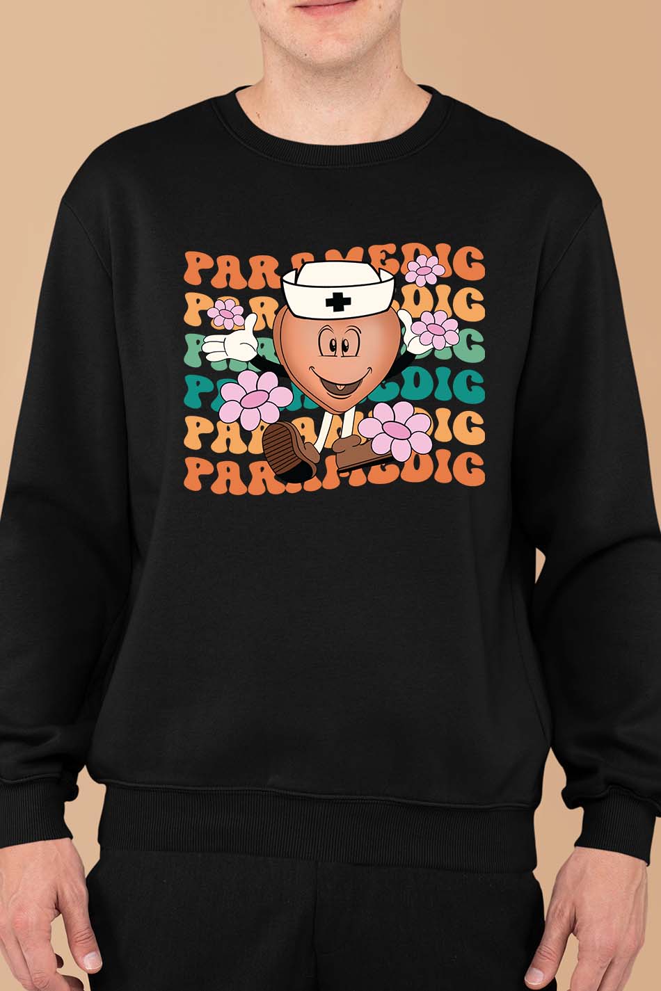 Paramedic Trendy Groovy Sweatshirt