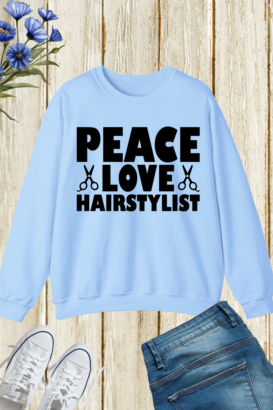 Peace Love Hairstylist Sweatshirt