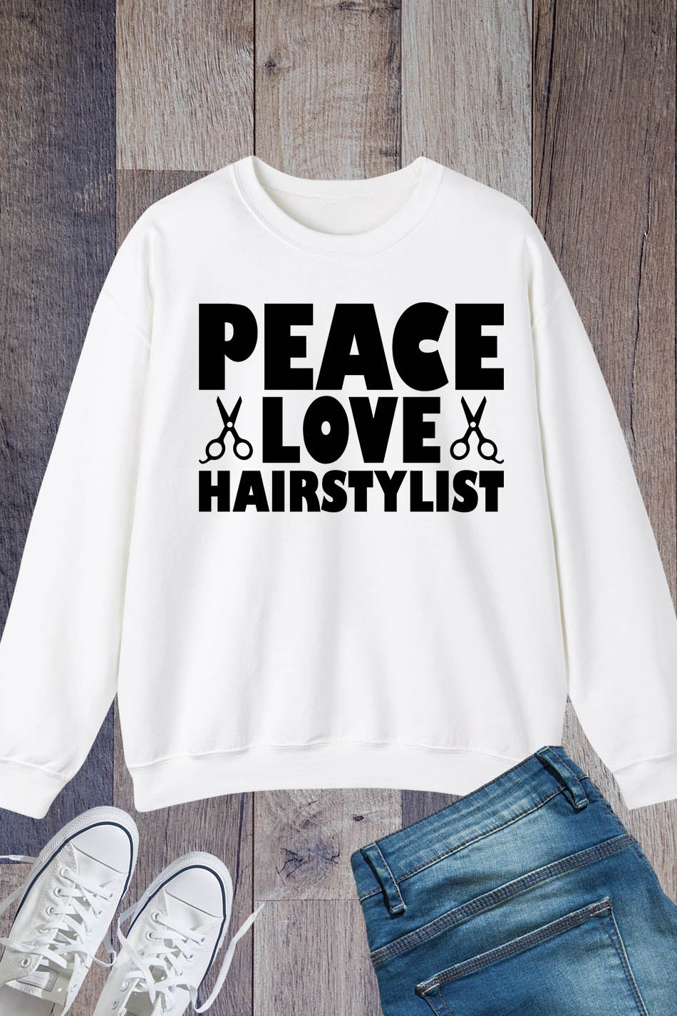 Peace Love Hairstylist Sweatshirt