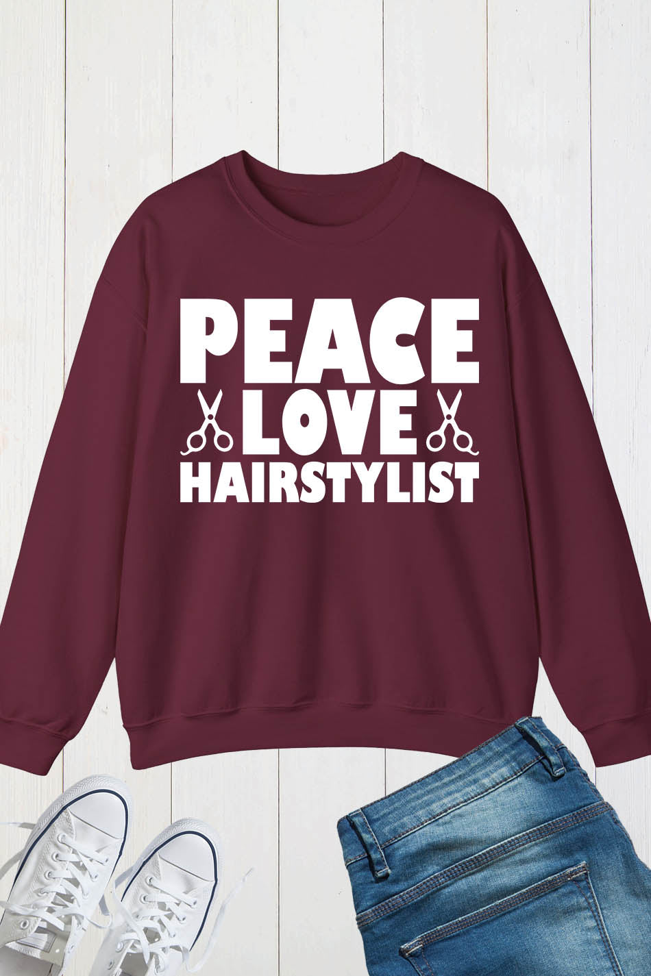 Peace Love Hairstylist Sweatshirt