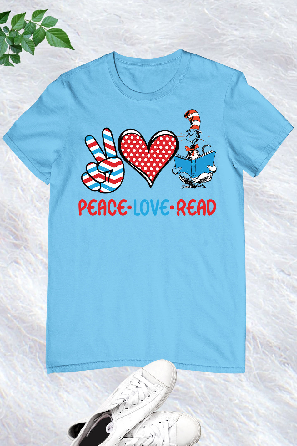 Peace Love Read Teacher Shirt