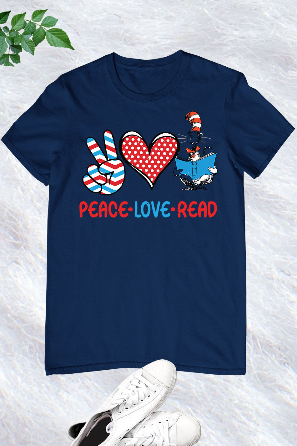 Peace Love Read Teacher Shirt