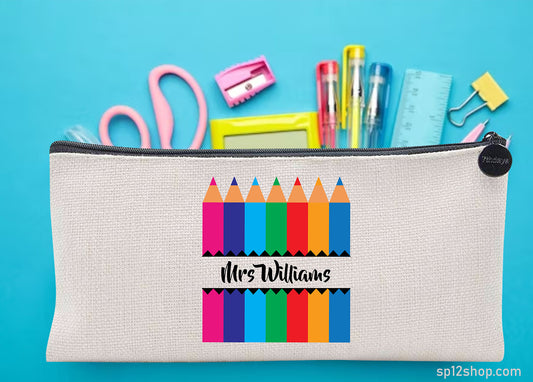 Teacher Appreciation Pencil Custom Thank You Pouch Bag Pencil Case