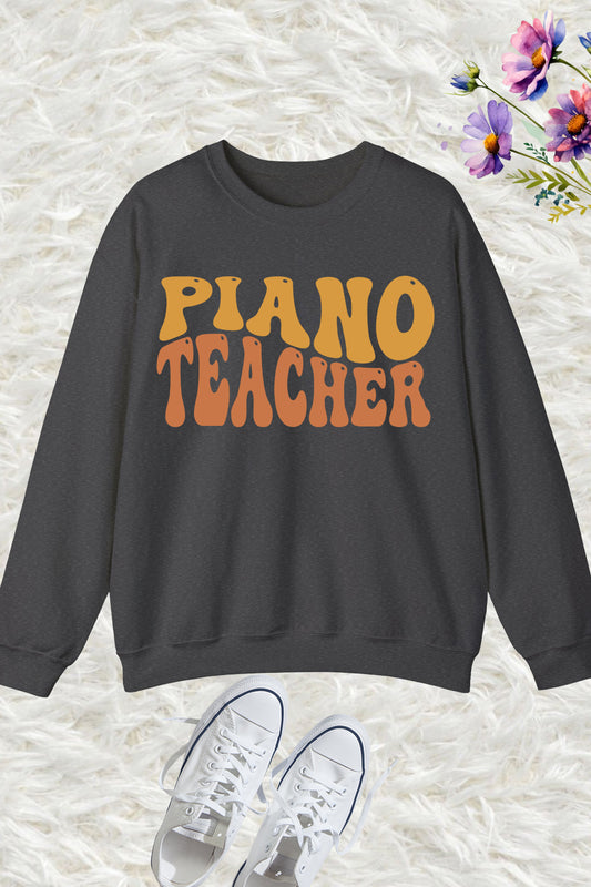 Piano Teacher Sweatshirt Chord Music Jumper