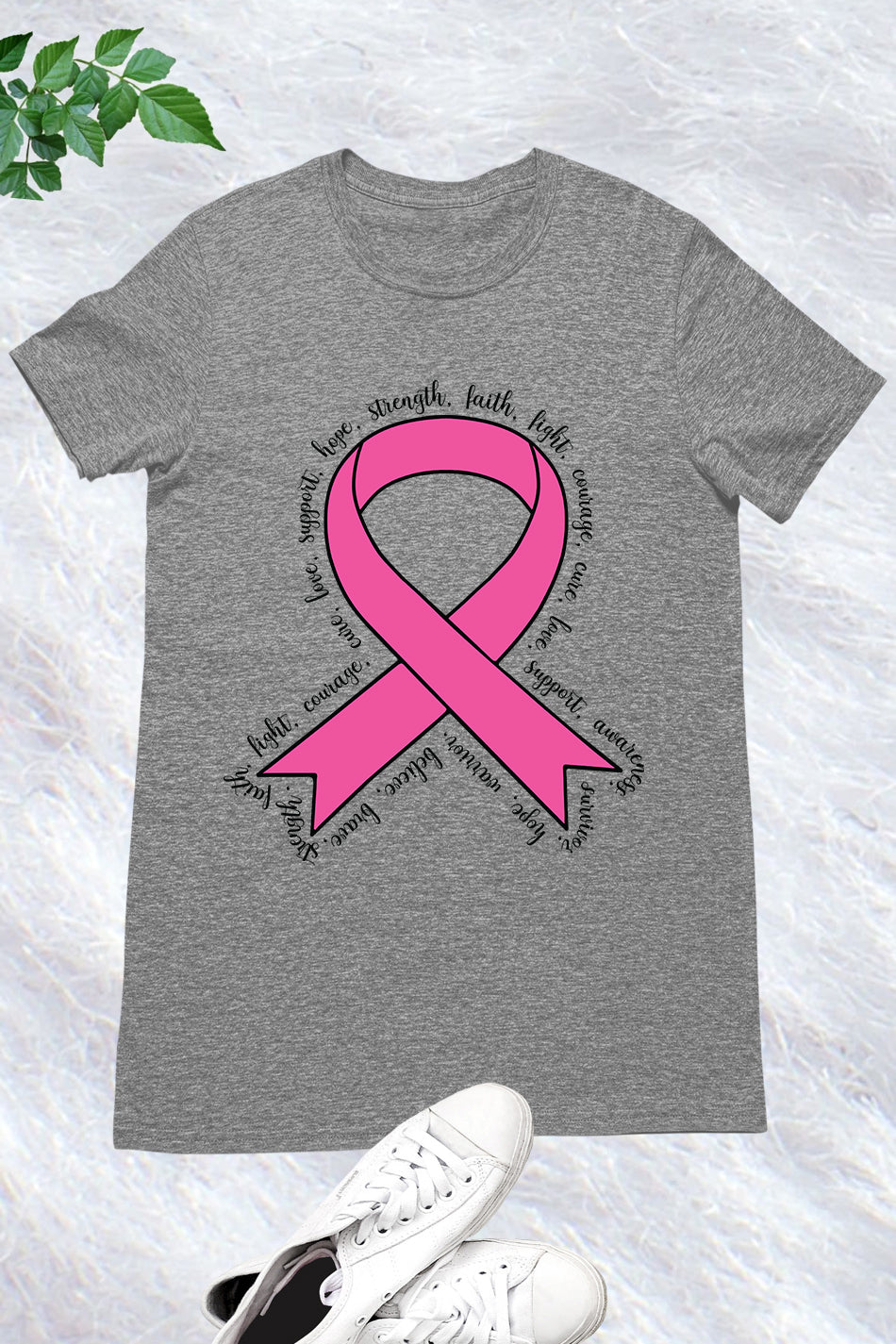 Pink Bow Breast Cancer Awareness Shirt