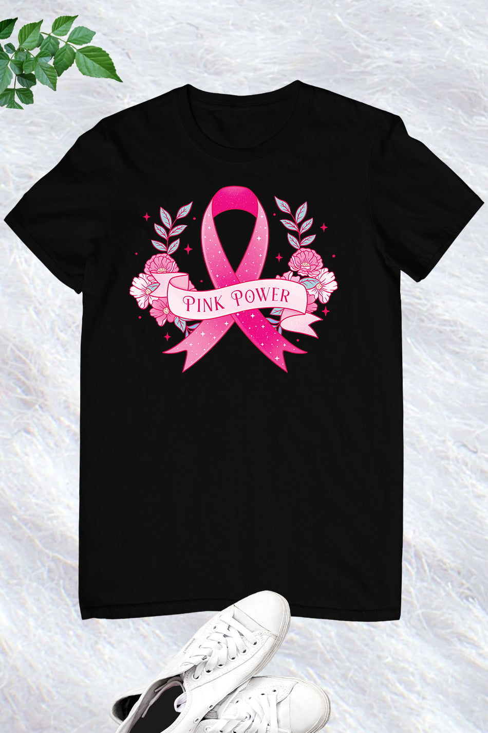 Pink Power Floral T Shirts