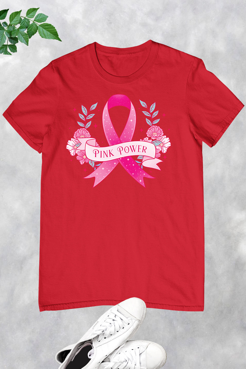 Pink Power Floral T Shirts