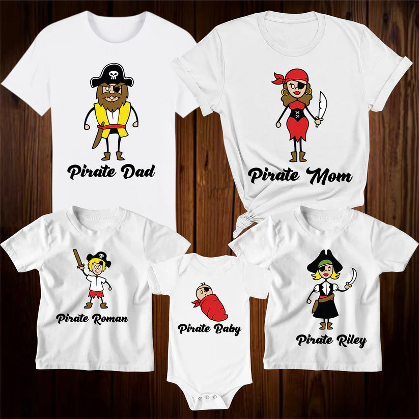 Pirate Family Matching T Shirt