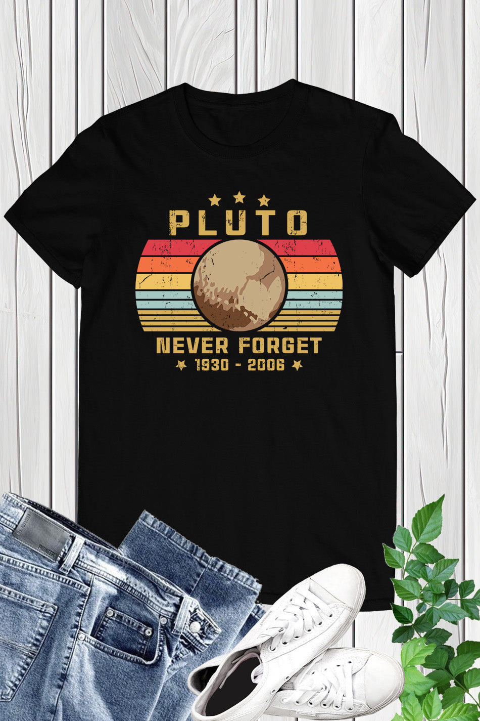 Pluto Never Forget 1930-2006 Vintage Shirt