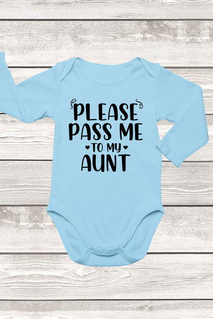 Please Pass Me to My Aunt Baby Bodysuit