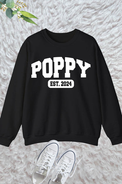 Grandpa Est. 2024 Custom Grandad Sweatshirt