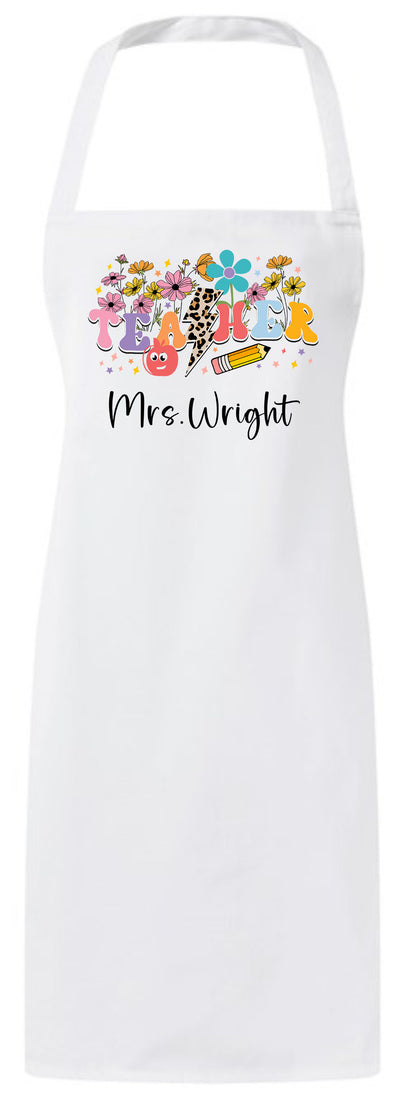 Personalized Cute Teachers Application Custom Thank You Shopping Gifts Apron