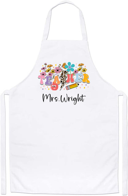 Personalized Cute Teachers Application Custom Thank You Shopping Gifts Apron