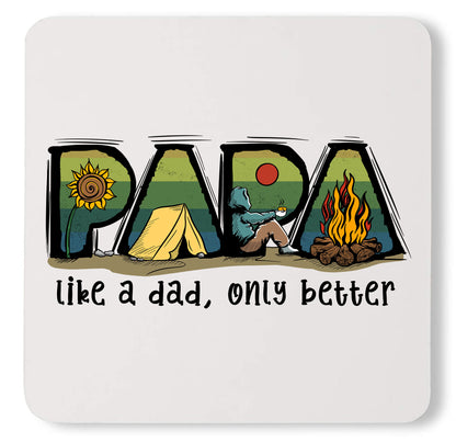 Best Papa Like a Dad Only Better Pappa Custom Father's Day Coaster