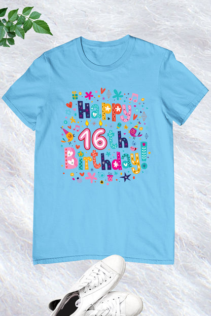 Happy 16th Birthday Shirt Gifts