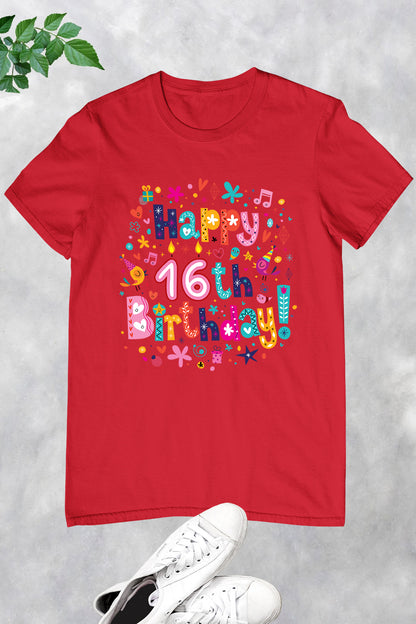 Happy 16th Birthday Shirt Gifts