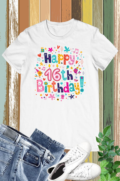 Happy 16th Birthday Shirt Gifts