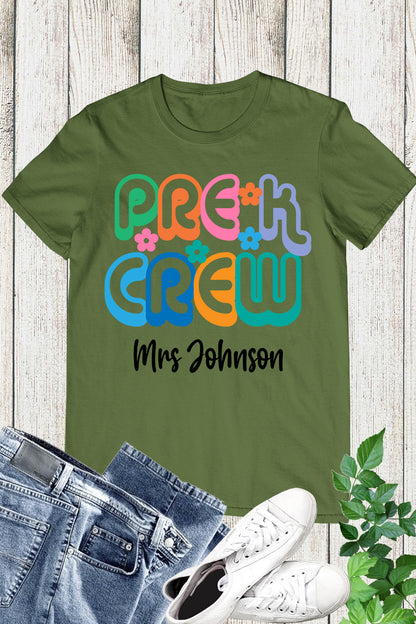 Personalized Pre-K Crew Shirt