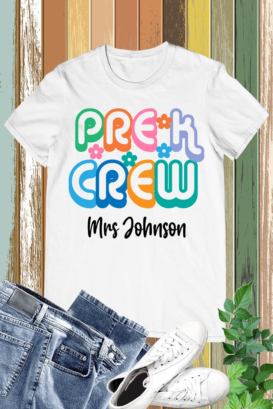 Personalized Pre-K Crew Shirt