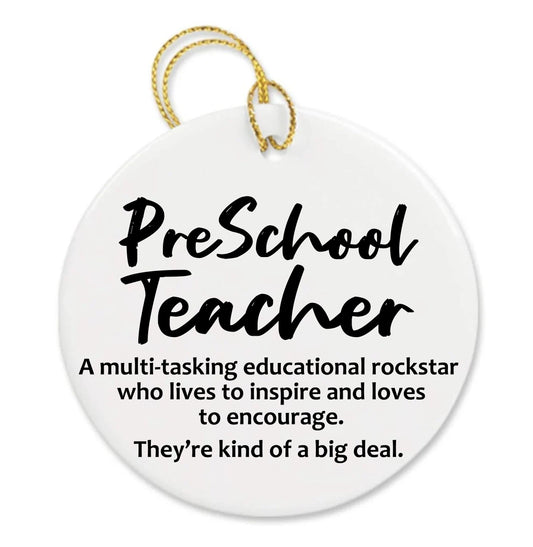 Personalized Nursery Canvas Custom Teacher Appreciation Thank You Gift Ornament