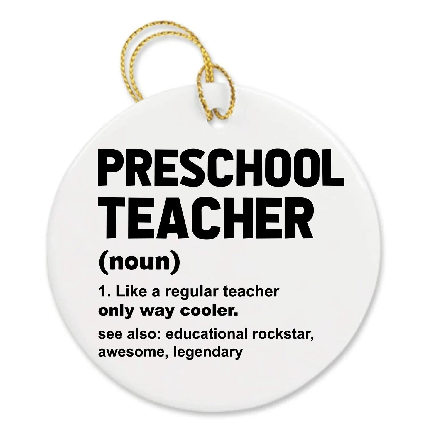 Personalized Teacher Appreciation Nursery Canvas Custom Thank You Gift Ornament