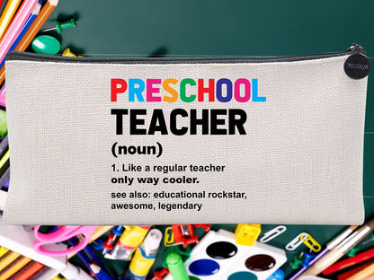 Teacher Appreciation Canvas Custom Thank You Pouch Bag Pencil Case