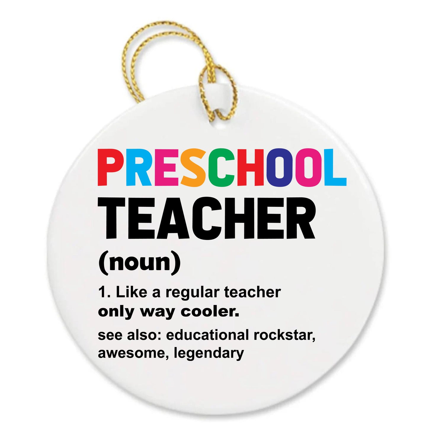 Personalized Teacher Appreciation Canvas Custom Thank You Gift Shopping Ornament