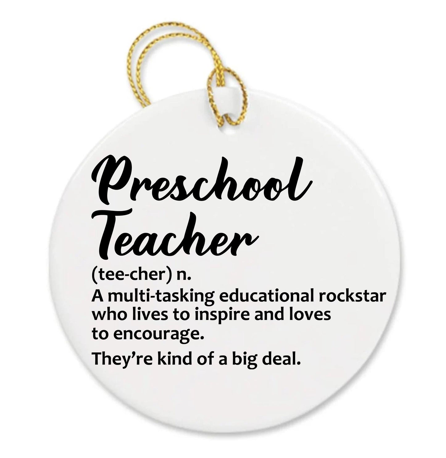 Personalized Teacher Staff Appreciation Custom Thank You Gift Ornament