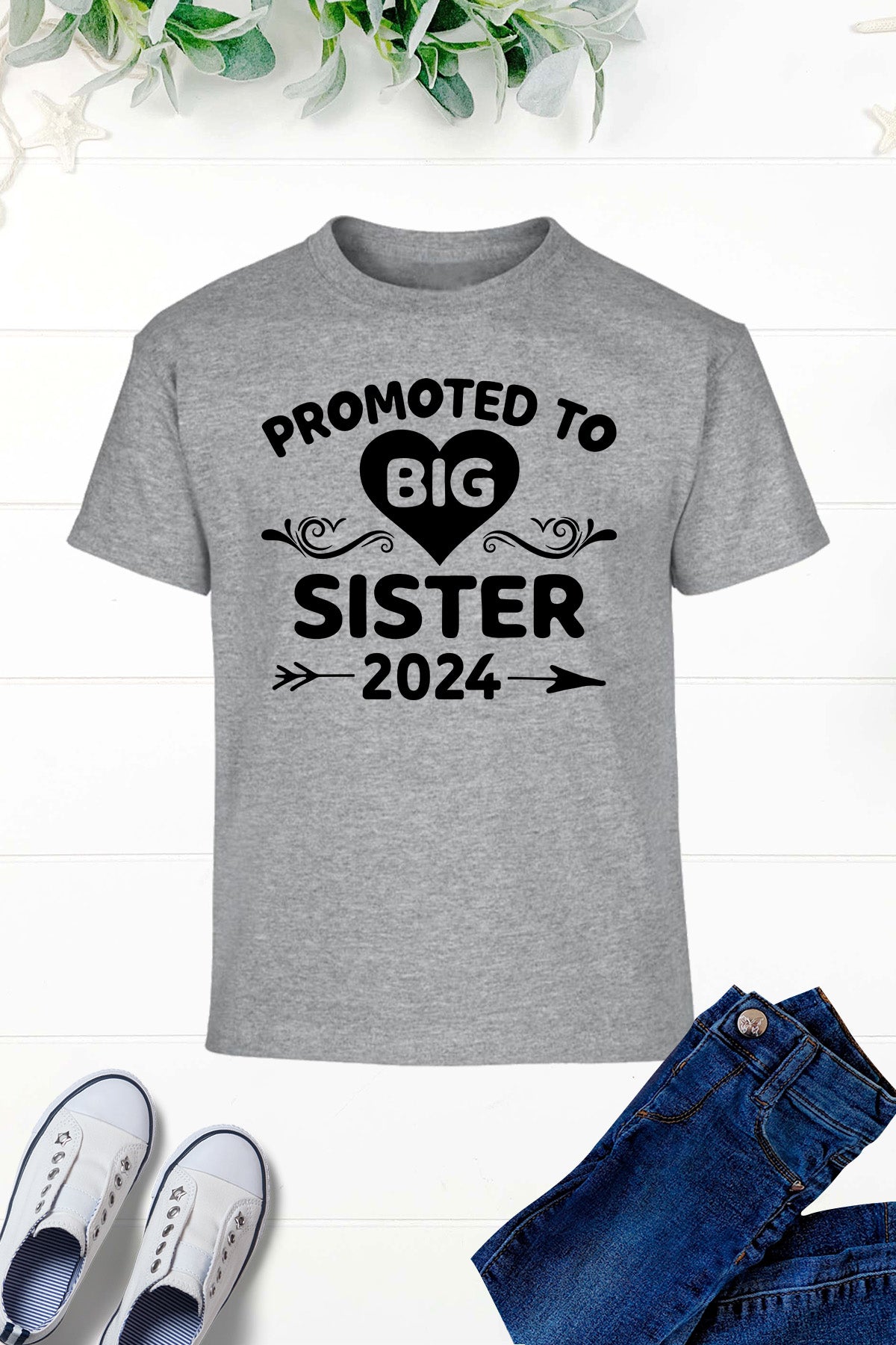 Promoted To Big Sister 2024 Kids Shirt